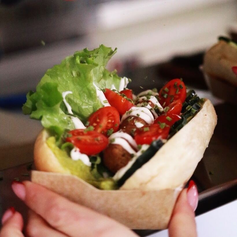 Loaded hot dog